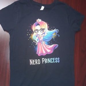 Nerd Princess tshirt Juniors XL
